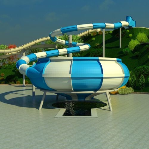 Hold Up 300kg Water Park Slide Amusement Water Park Rides
