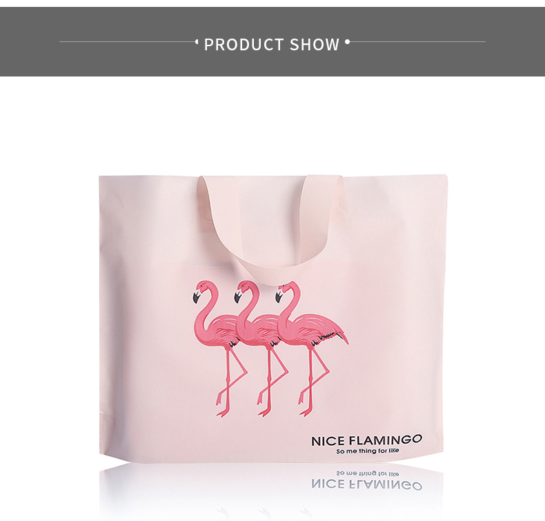 Eco Friendly Custom Printed Logo Tote Bag Plastic Shopping Bag For Cloth Packaging
