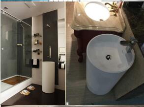 Home Hotel Freestanding Single Sink Vanity Long Service Life