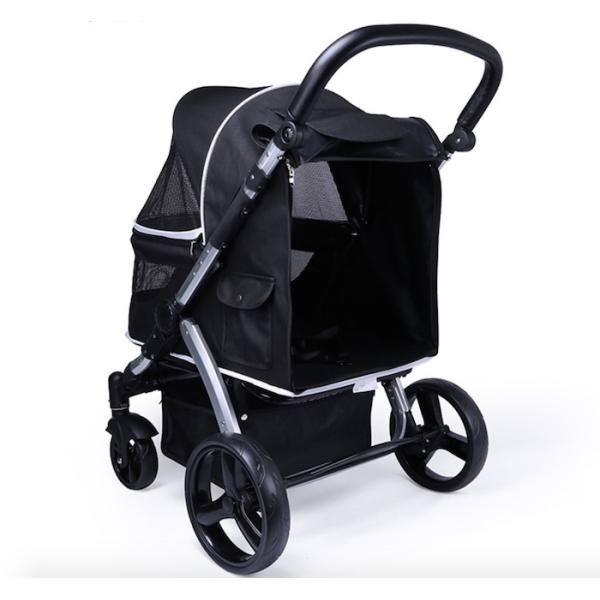 Aluminum Trolley Grey 600D Oxford Waterproof Dog Tent Cute Pet Supplies 103x90x60cm
