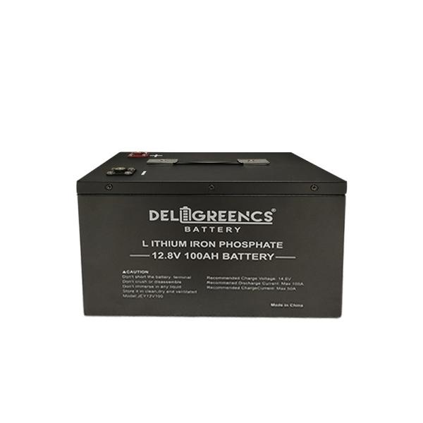 Quality Deligreen BMS Built In RV Lifepo4 Battery Pack Deep Cycle Lithium Ion 12v 100ah for sale