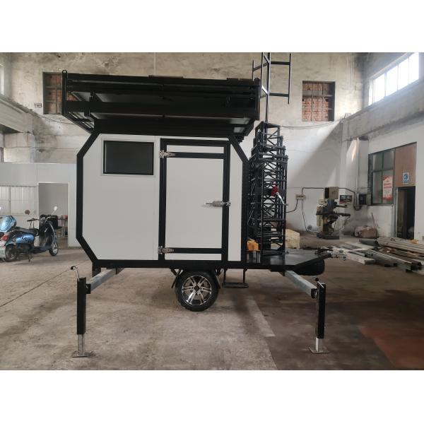 20m Cow Cell On Wheels Portable Telecom Station Temporary Telecom Tower