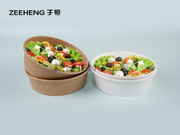 Quality 16oz 500ml Shorter Single PE Coating Water Proof Paper Food Bowls for sale