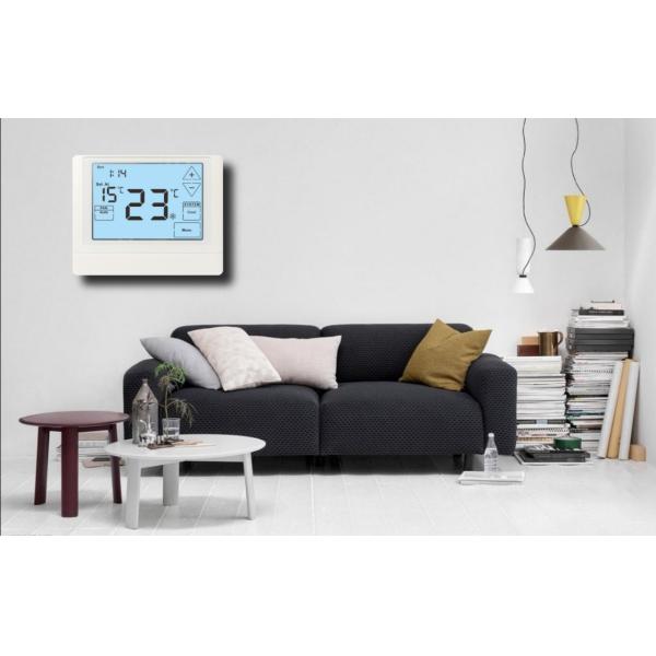 24V Heat Pump Weekly Programmable Room Thermostat Auto Changeover
