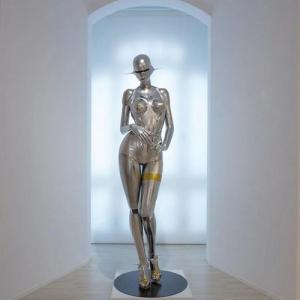 China Window Display Shop Decorative Metal Model Props Human Figure Sculpture wholesale