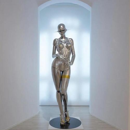 Quality Window Display Shop Decorative Metal Model Props Human Figure Sculpture for sale