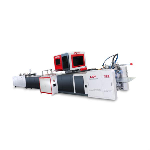 Quality Hard Cover Making Machine , Fully Automatic Case Making Machine Stable speed 20-30pcs/min for sale