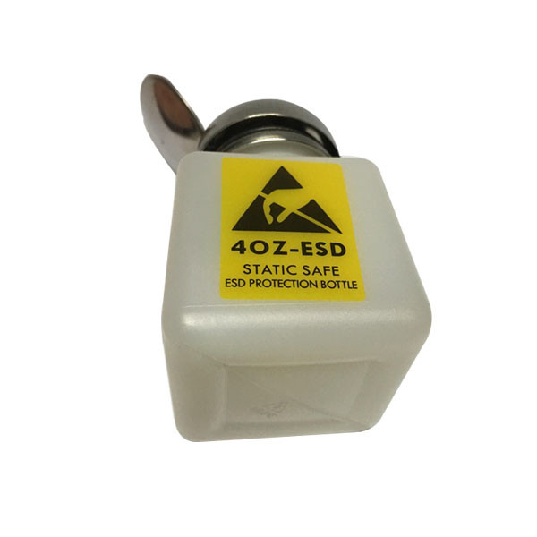 HDPE Surface Coating ESD IPA Dispenser 4OZ 6OZ 8OZ With Stainless Steel Cap
