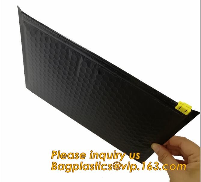 Cosmetic Slider Zip lockk Bubble Bags Bubble Slide Pouch,Zip lockk esd bubble bag bubble packaging wrap cosmetic pouch slide