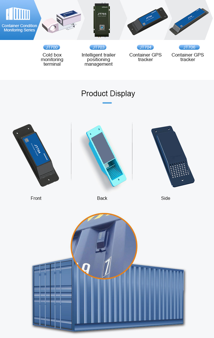 Solar powered GPS container tracker 4g suitable for container safety