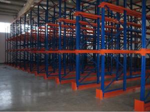 China Metal double side Drive In Pallet Racking for cold store , pallet Shelving Racks wholesale