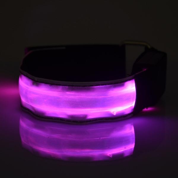 Custom Wrist Band Reflective Led Armband Slap Bracelet For Running Cycling, Biking, Walking,Wedding,Christmas party