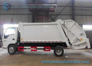 Isuzu 5 Speed Two Axle Garbage Trucks / Vehicle Single Row 130 Hp