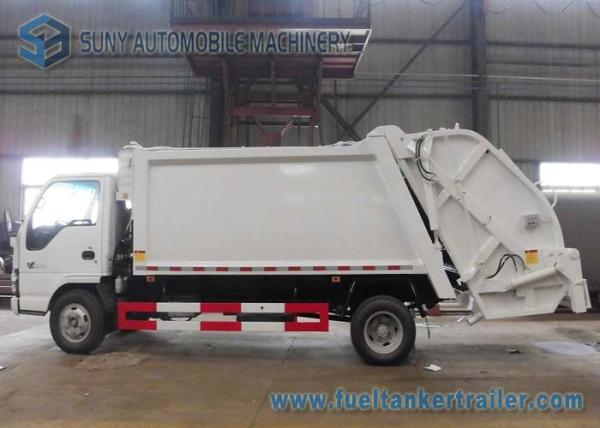 Quality Isuzu 5 Speed Two Axle Garbage Trucks / Vehicle Single Row 130 Hp for sale