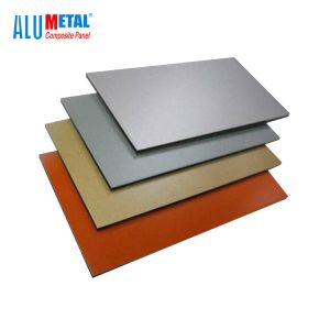 China 1220x2440mm Brushed PVDF Aluminum Composite Panel Sheet 5mm AA1100 wholesale