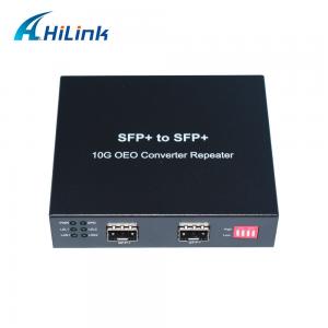 China 10G Transpondoer 10G OEO Media Converter SFP+ to SFP+ Fiber Optical Equipment DC12V1A wholesale