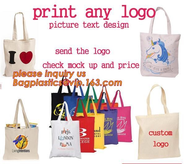 Custom silk screen printed Cotton material handle style blank natural cotton canvas bag without logo bagplastics bagease