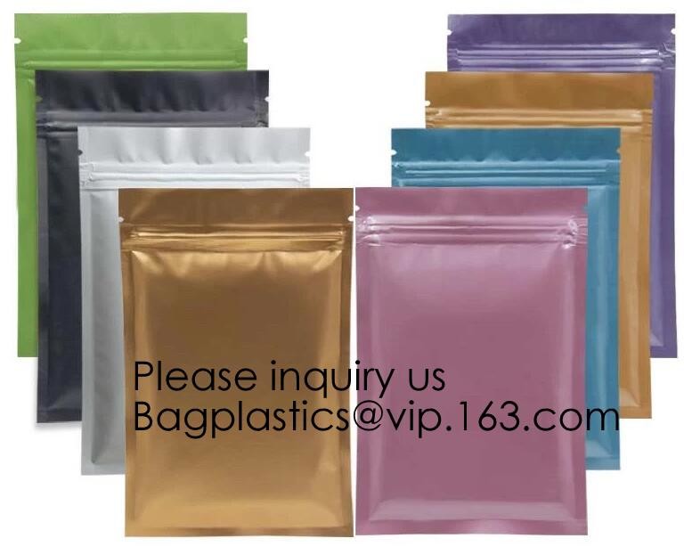 Kraft Bags With Window, Resealable Large Kraft Zip lockk Food Storage Bags,Storing Food,Nuts,Seeds,Beans,Tea Leaves, Coffe