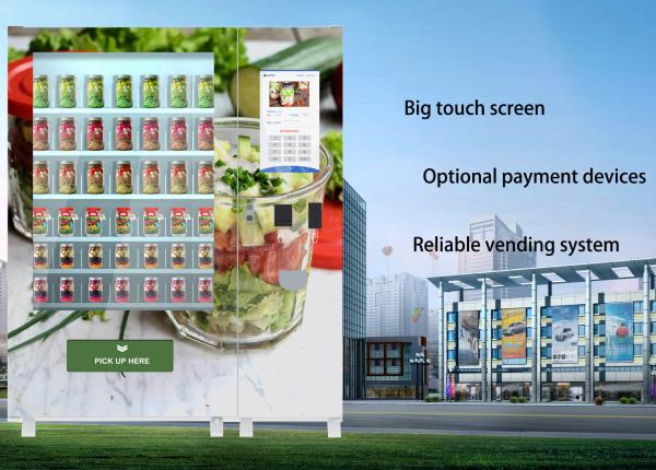 Quality Non-touch Healthy Vending Machines For Salad With Refrigerator Remote Control Platform for sale