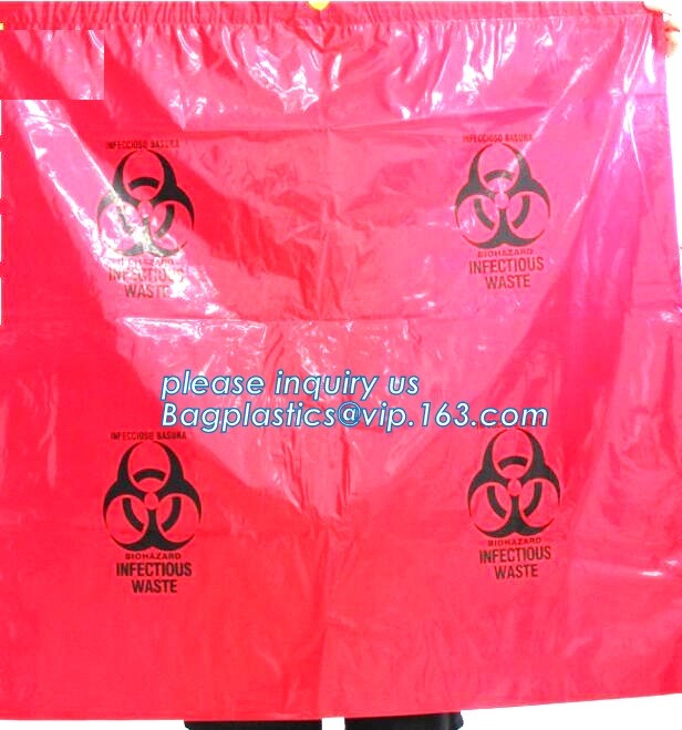 LDPE biohazard waste bin bags disposable medical autoclave bags, biohazard specimen bag plastic adhesive flat bag, bagea