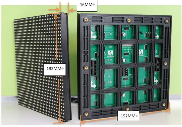 P6 Fixed LED Outdoor Display Screen With Module Size 192 X 192mm Lightweight