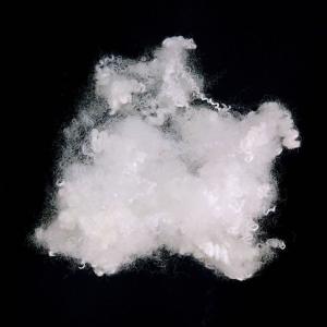 China White Color Non Siliconised Hollow Fibre With Permanent Flame Retardant Effect wholesale