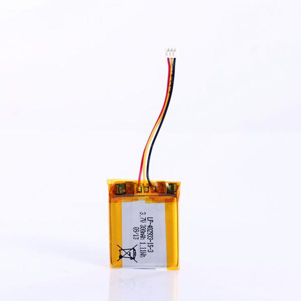 A-Grade Rechargeable Li Pol Battery LP-402933-1S-3 3.7V 300mAh Lithium Ion Polymer Battery Packs