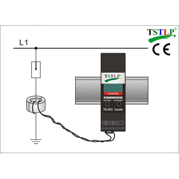 Long Life Digital Display Lightning Strike Counter Easy Installation