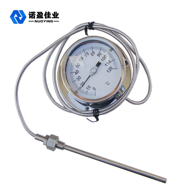 60mm Dial Bimetal Temperature Gauge 1.5 Accuracy SS304 0-150 Degree