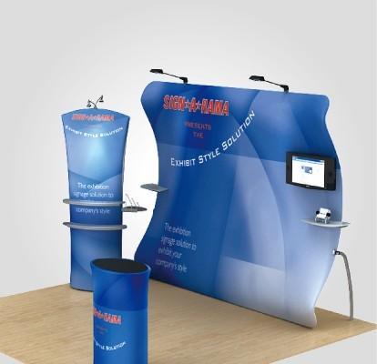 Quality Full Color Tension Fabric Pop Up Display UV Resistant Dye Sublimation for sale