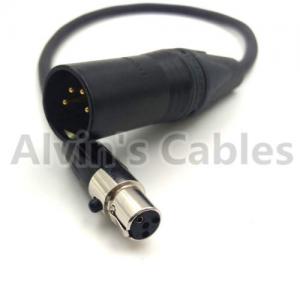 China RED Camera Arri Power Cable TV Logie Monitor Power Cable XLR Mini 4 Pin Female To XLR 4 Pin Male wholesale