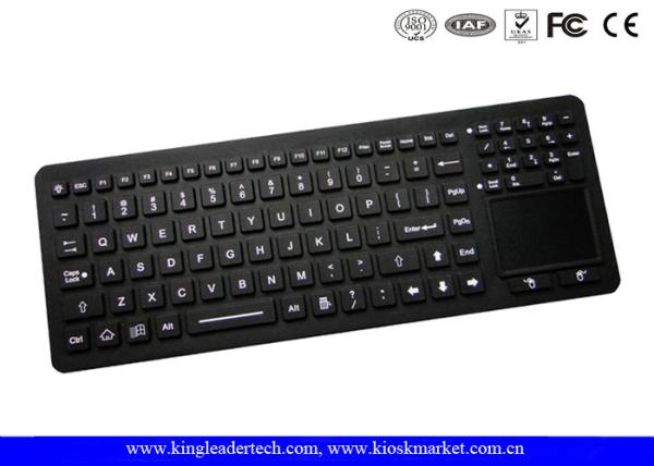 Quality Fully Sealed Waterproof Cleanable Silicone Keyboard With Backlight for sale