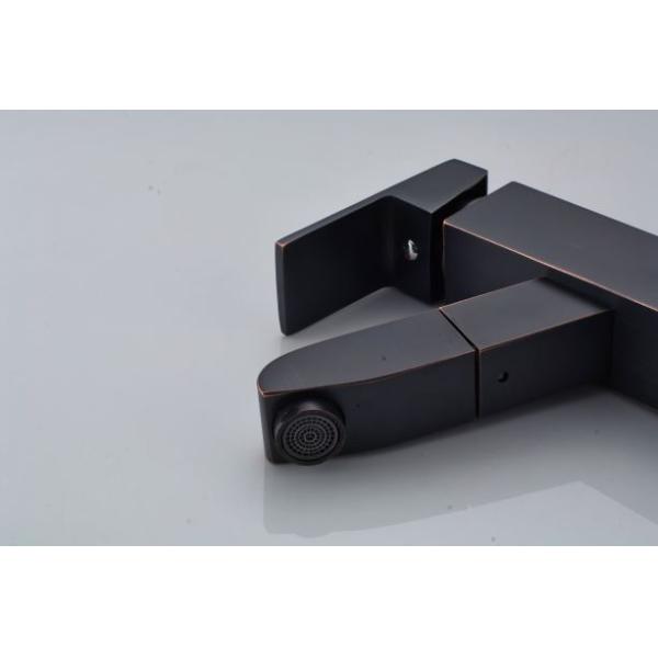 High Body Black Square Brushed ODM Vintage Bathroom Faucets