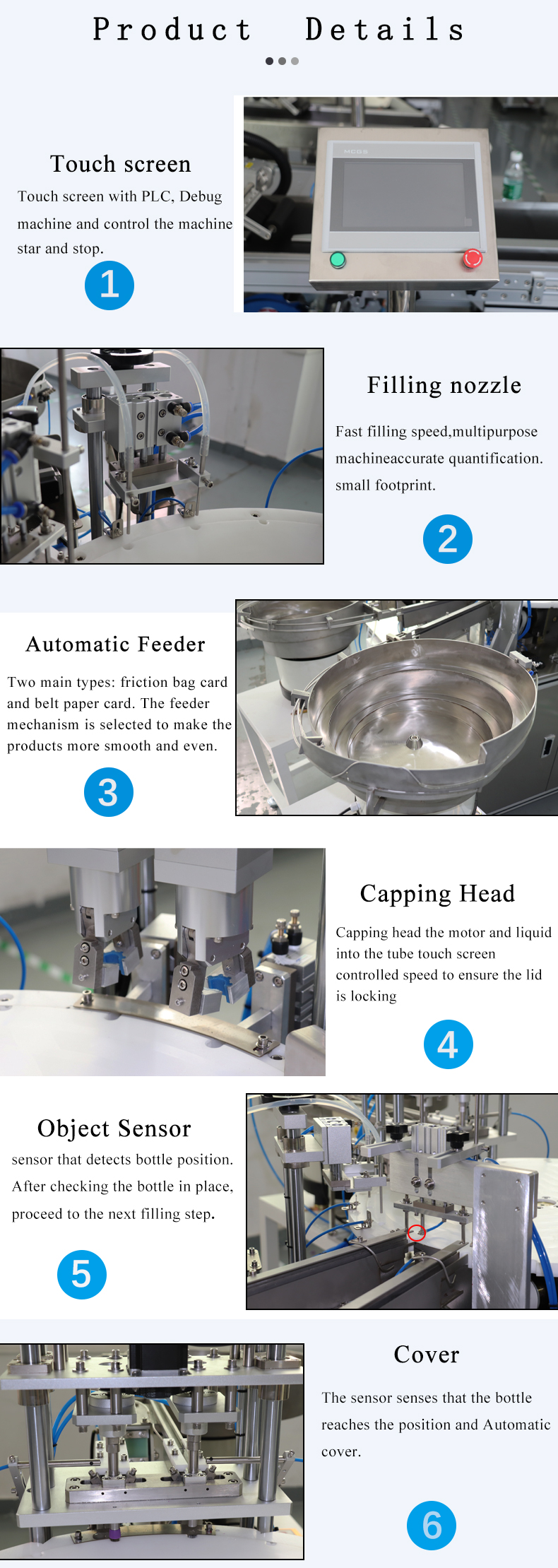 High Speed Automatic Biological Reagent Test Tube Filling Capping Machine for Results