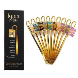 China Personalised Metal Custom Bookmark Gold Enamel Zinc Alloy Book Marks wholesale