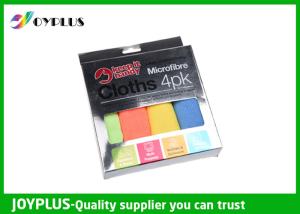 China Value Set Microfiber cleaning cloth Beautiful silver color box packing wholesale