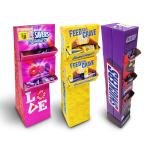 PDQ custom display stand shelf in house structure