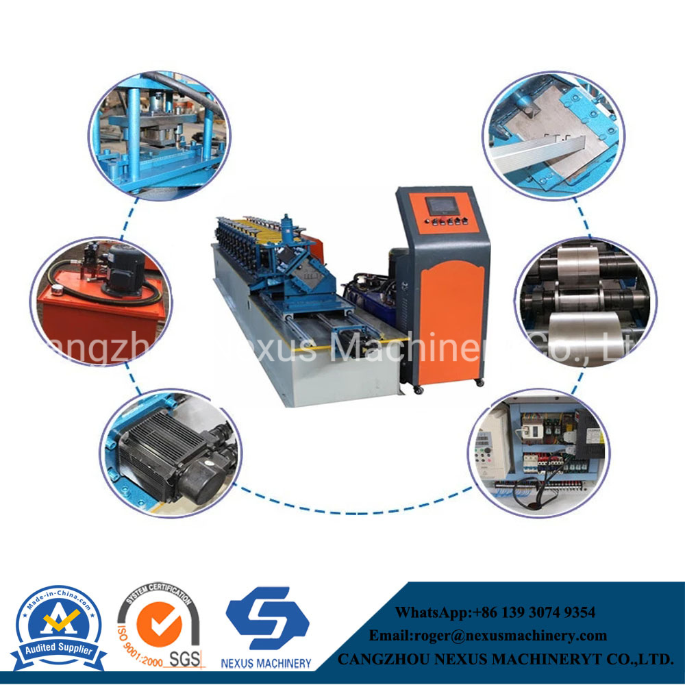 Lms Racking Upright C Channel Roll Forming Lip Former Light Weight Steel Frame Metal Stud Machine