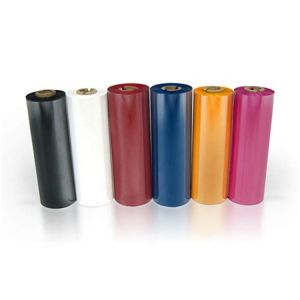 China Wax Blue White Thermal Transfer Ribbon Scratch Resistant on sale