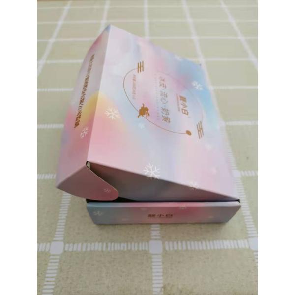 CMYK Colorful Printed Mooncake Cardboard Package Boxes E Flute Corrugated