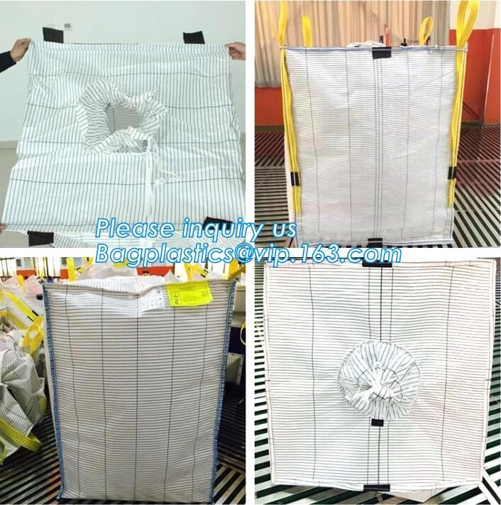 customizable PP u-panel baffle big bag /coated white woven PP jumbo bag/ventilated 4 panel baffle bag/all colors availab