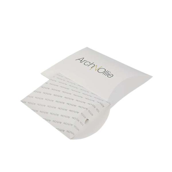 Quality Cardboard White Kraft Pillow Box Envelopes With Custom Printed for sale