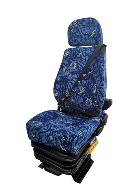 Quality Reduced Vibration Two Point Seatbelt Bus Driver Seat Backrest Angle Adjustment 40° for sale