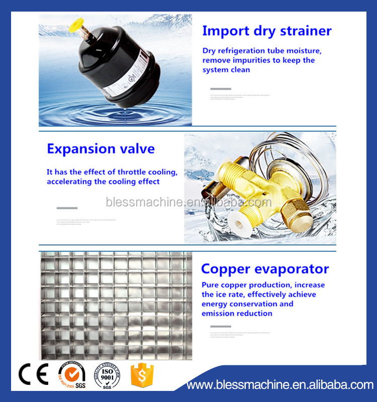 50 KG Energy Saving Machinery for Ice Plant 15% Conservation 5.76kw h/24h Efficiency