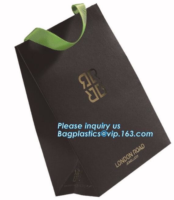 Custom paper bag with handle coated white paper bag printing pattern flower carrier bag,Flower carrier paper bags with d