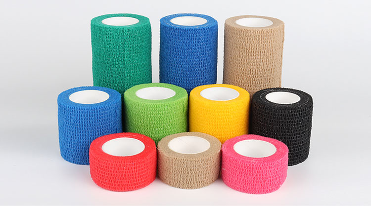 Colorful Self Adhesive Elastic Bandage With Many Sizes Advanced Customized