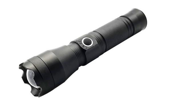 Quality 10W LED Flashlight Aluminum P50 18650 Lithium Battery 4.3x16.6(18.4)Cm 800lm Rechargeable LED Flashlight Torch for sale