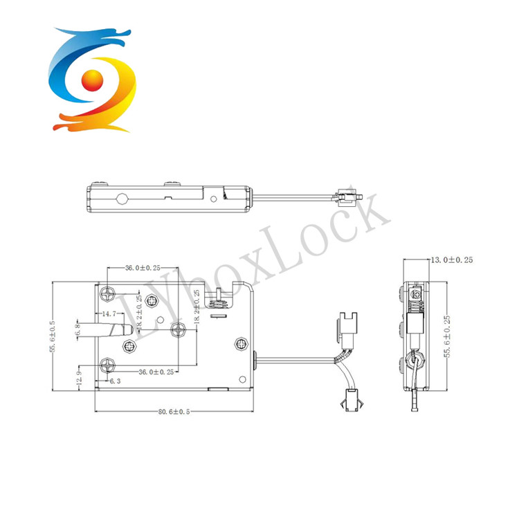 9.5v Unlock Smart Cabinet Lock 29mm Lock Latch Height 600n Max Bearing Force