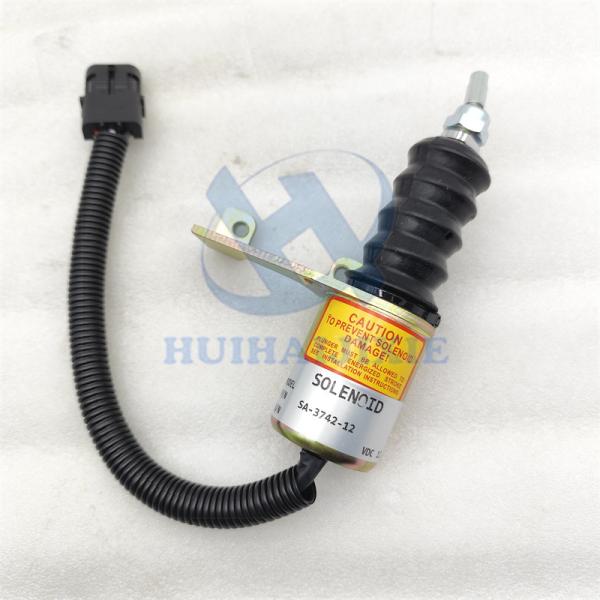 Quality 12V Fuel Shutoff Solenoid Valve SA-3742-12 3932017 For Cummins Bosch Deutz for sale