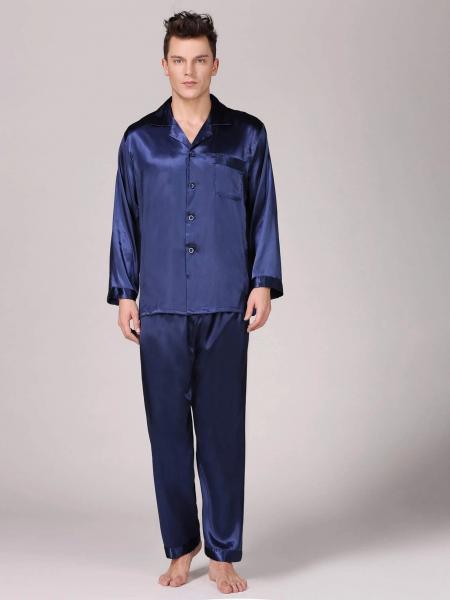 Quality Setnotch Mens Sleepwear Silk Warm Winter Mens Pyjamas Pjs Lounge for sale